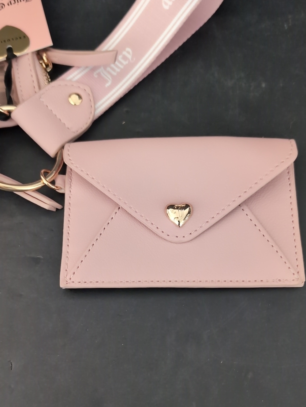 NWT, Juicy Couture Light Pink 3 Piece Coin Purse Wristlet Set. - Picture 3 of 6